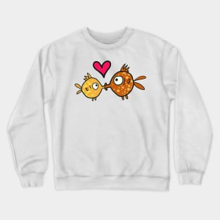 kissing fish Crewneck Sweatshirt